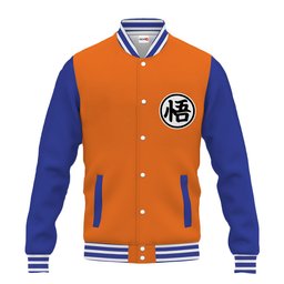 Goku Kanji Baseball Jacket Anime Varsity Jacket NTT0207241013-3-Gear-Otaku