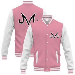 Majin Buu Mark Baseball Jacket Anime Varsity Jacket NTT02072410111-2-Gear-Otaku