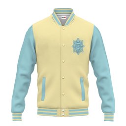 Aqua Deer Anime Varsity Baseball Jacket NTT02072410147-3-Gear-Otaku