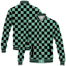 Tanjiro Anime Varsity Baseball Jacket NTT0207245011-2-Gear-Otaku