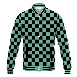 Tanjiro Anime Varsity Baseball Jacket NTT0207245011-3-Gear-Otaku