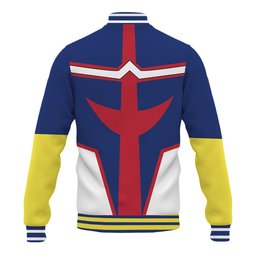 All Might Anime Varsity Baseball Jacket NTT0207244014-4-Gear-Otaku