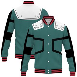 Deku Anime Varsity Baseball Jacket NTT0207244012-2-Gear-Otaku