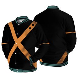 Tomura Shigaraki Anime Varsity Baseball Jacket-1-gear otaku