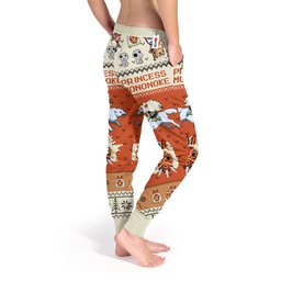 Princess Mononoke Joggers Christmas Ugly Sweatpants GearOtaku.com