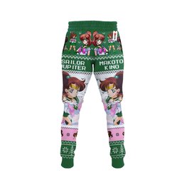 Sailor Jupiter Joggers Christmas Ugly Sweatpants GearOtaku.com