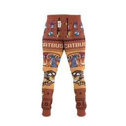 Catbus Joggers Christmas Ugly Sweatpants GearOtaku.com