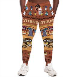 Catbus Joggers Christmas Ugly Sweatpants GearOtaku.com