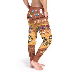 Catbus Joggers Christmas Ugly Sweatpants GearOtaku.com