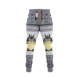 Totoro Joggers Christmas Ugly Sweatpants GearOtaku.com