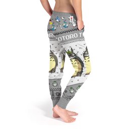 Totoro Joggers Christmas Ugly Sweatpants GearOtaku.com