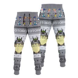 Totoro Joggers Christmas Ugly Sweatpants GearOtaku.com