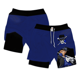 Luffy Performance Shorts Personalized Anime Gym Clothes-1-gear otaku
