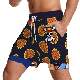 Luffy Performance Shorts Personalized Anime Gym Clothes-1-gear otaku