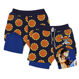 Luffy Performance Shorts Personalized Anime Gym Clothes-1-gear otaku