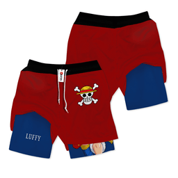 Luffy Performance Shorts Personalized Anime Gym Clothes-1-gear otaku