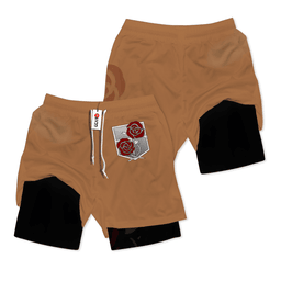 Survey Corps Green Performance Shorts Anime Gym Wear-1-gear otaku