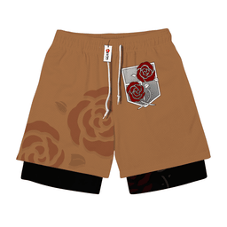 Survey Corps Green Performance Shorts Anime Gym Wear-1-gear otaku