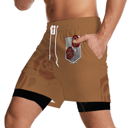 Survey Corps Green Performance Shorts Anime Gym Wear-1-gear otaku