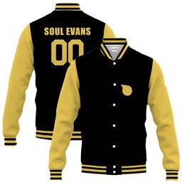 Soul Evans Anime Varsity Baseball Jacket Personalized NTT060242012-2-Gear-Otaku