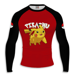 Pikachu Anime Compression Shirts Long Sleeve Personalized-1-gear otaku