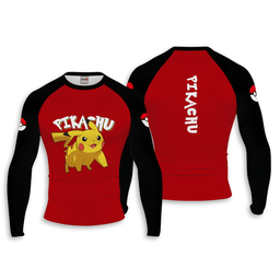 Pikachu Anime Compression Shirts Long Sleeve Personalized-1-gear otaku