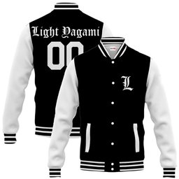 Light Yagami Anime Varsity Baseball Jacket Personalized NTT0207247012-2-Gear-Otaku