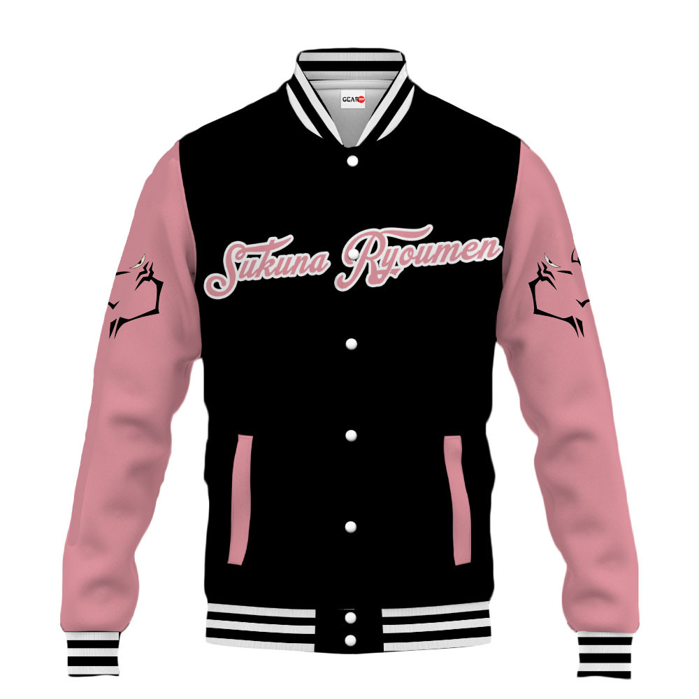 Sukuna Ryoumen Anime Varsity Baseball Jacket Personalized NTT060244015-3-Gear-Otaku