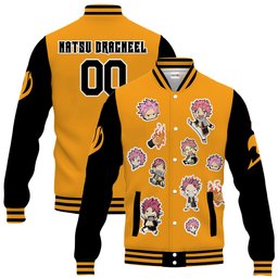 Natsu Dragneel Anime Varsity Baseball Jacket Personalized NTT0309242011-2-Gear-Otaku
