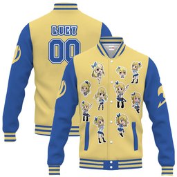 Lucy Heartfilia Anime Varsity Baseball Jacket Personalized NTT0309242014-2-Gear-Otaku