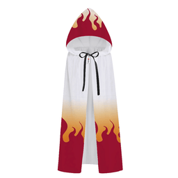 Kyojuro Rengoku Hooded Cloak Anime Costume Cosplay-Gearotaku.com