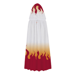 Kyojuro Rengoku Hooded Cloak Anime Costume Cosplay-Gearotaku.com