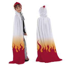 Kyojuro Rengoku Hooded Cloak Anime Costume Cosplay-Gearotaku.com