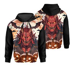 Oni Japan Hoodie Shirts Halloween Custom Clothes GearOtaku.com