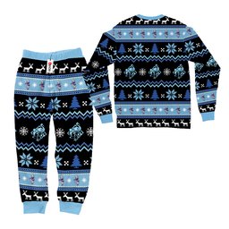 Kamisato Ayaka Pajamas Genshin Christmas Ugly Sleepwear GearOtaku.com
