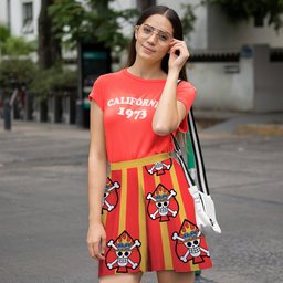 Luffy Dressrosa Arc Skate Skirt- gear otaku