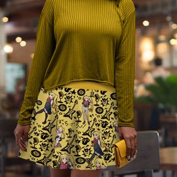 Kikuri Hiroi Skater Skirt- gear otaku
