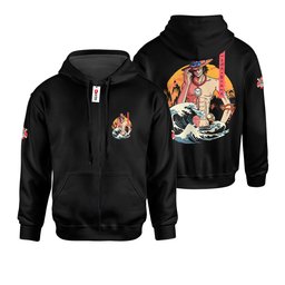 Portgas D. Ace Kanagawa Hoodie Shirts Custom Clothes GearOtaku.com