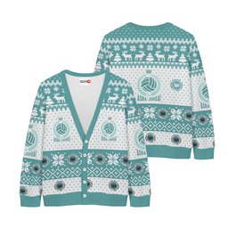 Crimson Lion Knitted Cardigan Anime Christmas Sweater-1-gear otaku