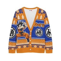 Goku Knitted Cardigan Anime Christmas Sweater NTT11112452-3-Gear-Otaku