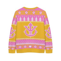 Vegeta Pink Badman Knitted Cardigan Anime Christmas Sweater NTT111124511-2-Gear-Otaku