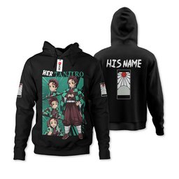 Her Tanjiro Shirts Anime Personalized Valentines Collection GearOtaku.com
