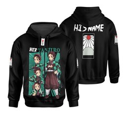 Her Tanjiro Shirts Anime Personalized Valentines Collection GearOtaku.com