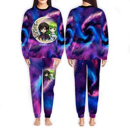 C.C. and Lelouch Pajamas To The Moon And Back Valentines Sleepwear GearOtaku.com
