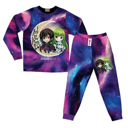 C.C. and Lelouch Pajamas To The Moon And Back Valentines Sleepwear GearOtaku.com