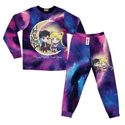 Usagi and Tuxedo Mask Pajamas To The Moon And Back Valentines Sleepwear GearOtaku.com