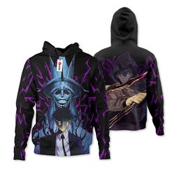Sung Jin-Woo and Statue of God Hoodie Shirts Custom Clothes GearOtaku.com