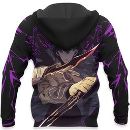 Sung Jin-Woo and Statue of God Hoodie Shirts Custom Clothes GearOtaku.com