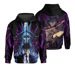 Sung Jin-Woo and Statue of God Hoodie Shirts Custom Clothes GearOtaku.com