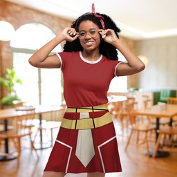 Mina Ashido Skater Skirt Cosplay Style- gear otaku